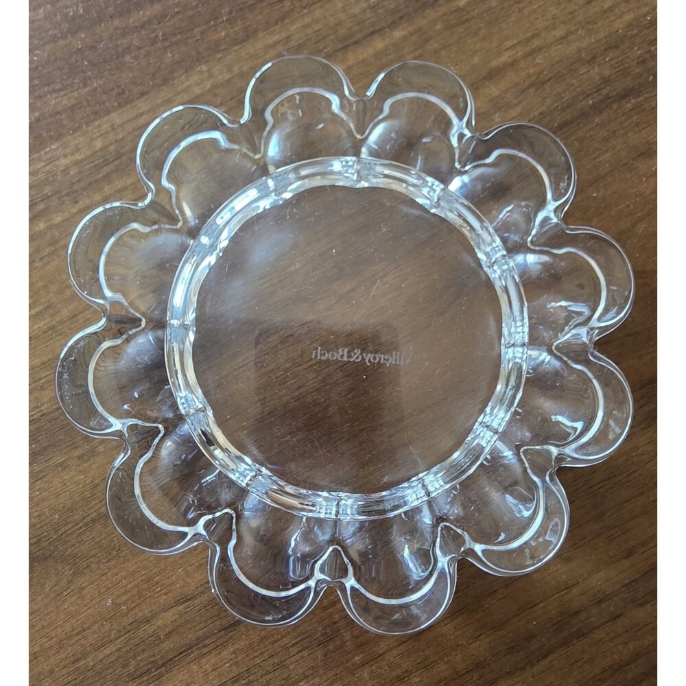 Beautiful Vintage 80's VILLEROY & BOCH 4" Scalloped Ashtray Dish Germany EuC